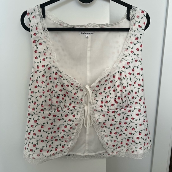 Reformation Rosalie Linen Top - Picture 3 of 6